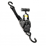 I&scaron;traukiami automatiniai reketiniai diržai, automatinio pervyniojimo juosta, 680 kg apkrova, savaime susitraukianti black electrophoretic round handle juoda