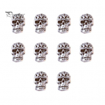 10 vnt Helovino kaukolės kryžiaus 3D metalo nagų dailės žavesiai gotikinio panko stiliaus nagų dekoravimo priedai, skirti pasidaryk pats manikiūrui C