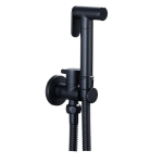 Sprayer Bidet Set Solid Brass Body Shine Chrome Black Gold Metal Grey Brass Shattaff Bathroom Toilet Fixture Cold Tap Brass juoda