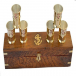 6 stiklinių rinkinys Sidabruotas Anchor Design Vyno Alaus Stiklas 5,08cm Matavimas