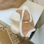 Kailinė kūdikių kepurė mergaitėms berniukams pliu&scaron;inio pamu&scaron;alo žieminė kepurė vaiki&scaron;ka kepurė su ausų atvartu Slidinėjimo vėjui atspari kūdikių kepurė kūdikiui, 1-4Y