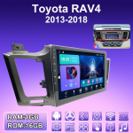 2 DIN Android Carplay automobilinis radijas, skirtas Toyota RAV4 2013-2018 Multimedia Player Head Unit Stereo GPS Navigation BT WIFI 2+32GB 1+16GB,A