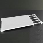 Kūrybingos i&scaron;traukiamos spintos sluoksniuotos pertvaros Virtuvės Vonios kambarys Sandėliavimo spintelių lentynos 23-30cm-(24cm wide) balta