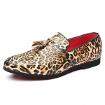 2024 m. Prabangūs vyri&scaron;ki odiniai batai Madingi kutais leopardo batai Vyri&scaron;ki laisvalaikio batai vakarėliui, dideli, 38&ndash;48 dydžio, &bdquo;Dropshipping&ldquo; 6 leopardas