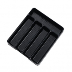 1/2 vnt. Stalčių organizatorius I&scaron;plečiamas virtuvės padėklas įrankiams Reguliuojamas stalo įrankių laikiklis su 45388 skyreliais Stalo įrankiai L juoda