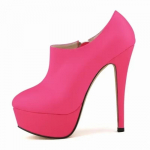 Moteri&scaron;ki batai Seksualūs stiletto mados rudens žiemos 14 cm apvalūs pir&scaron;tai auk&scaron;takulniai moteri&scaron;ki kasdieniai platforminiai auk&scaron;takulniai odiniai vakarėlių batai 35 ry&scaron;kiai rožinė