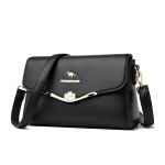 Moteri&scaron;kas krep&scaron;ys Madingas Crossbody Krep&scaron;ys Moteri&scaron;kas mink&scaron;tas odinis krep&scaron;ys Vidutinio amžiaus motinos krep&scaron;ys All Match Small Square Bag juoda