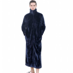 Rudens ir žiemos flaneliniai užtrauktukų chalatai moterims poroms, naktinės suknelės, madingi &scaron;ilti dideli atlapai, kimono, pailginantys, sustorinantys chalatą 3XL