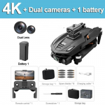 Nauji V168 PRO Drones GPS Profesional 8K su HD kamera FPV 5G Wifi Brushless Motor Sulankstomas RC Quadcopter kliūčių i&scaron;vengimo drono žaislas Dovana 4K 1 battery juoda