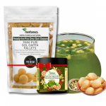 Herbexo Pani Puri Pakelis - Paruo&scaron;tas kepti/kepti mikrobangų krosnelėje Pani Puri Papad / Gupchup Pakelis (250 gramų) su nemokamu Gol Gappa Pani Masala mi&scaron;inio vertės pakuote