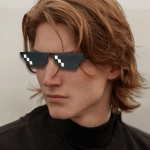Thug Life Akiniai nuo saulės Pixelated Vyrai Moterų Gamintojas Vakarėlis Akiniai Mozaika UV400 Vintažiniai akiniai Unisex žaisliniai akiniai Komi&scaron;ki akiniai
