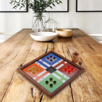 Shriji Crafts Medinis 2 viename ludo ir gyvatės kopėčios &scaron;eimos žaidimas draugams
