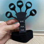 1vnt Silikoninis Gripster Grip Stiprintuvas Pir&scaron;tų Ne&scaron;tuvai Rankenos Treniruoklis Gym Fitness Treniruotės ir Mank&scaron;tos Rankų Stiprinimas juoda