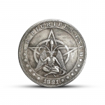 Amerikos sidabrinis doleris Metalinis jubiliejinis medalis Dekoracija MIT