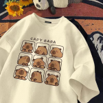 Mieli 3D spausdinimo mar&scaron;kinėliai vasariniai trumpomis rankovėmis moteri&scaron;ki animaciniai filmukai, moteri&scaron;ki &bdquo;Hip Hop&ldquo; trumpomis rankovėmis, kvėpuojantys, dideli, juokingi berniukų mar&scaron;kinėliai. S