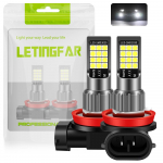 H11 LED prie&scaron;rūkinis žibintas, Baltas, H16, LED prie&scaron;rūkinis žibintas, Didelio ry&scaron;kumo, 3030 lustai, H8 balta