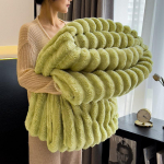 Daugiafunkcinis koralinio fliso pledas: Sofa, &Scaron;alis, Miego pietų, ir Naudojimas biure 200x230cm Extra Large Double Blanket