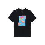 Nike Flamingo ra&scaron;to grafinis sportinis mar&scaron;kinėlis vyri&scaron;ki vir&scaron;utiniai drabužiai Juodas DD1283-010 L