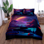 Įtraukiantis žaidimų patalynės užvalkalų komplektas ES Vienvietis Dvigulis Karali&scaron;kas JAV Vienvietis Pilnas Karalienės Dydžio Lovos Lino Komplektas 140x210cm