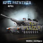 NAUJAS KF51 Pagrindinis kovinis tankas Konstruktoriaus kaladėlės MOC Armijos &scaron;arvuota transporto priemonė EMBT Kaladėlių modelis II Pasaulinio karo kariniai žaislai Suaugusių berniukų Kalėdinės dovanos no box
