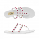 Valentino 4w2S0t84 Iic Zwe S0t84 Iic Zwe Rockstud Plok&scaron;čios &Scaron;lepetės-Flip-Flopai 4W2S0T84 IIC ZWE (36)