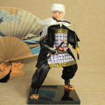 30cm Japonų samurajaus lėlė Ninja figūrėlė Sushi restorano, Izakajos, vie&scaron;bučio restorano puo&scaron;mena Dekoratyvi japoni&scaron;ko stiliaus dovana brown