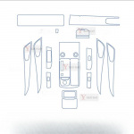 For Jetour X90 X95  Accessories interior Thin film transparent TPU Protective Film Anti-Scratch Sticker Left Hand Drive