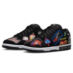 Nike SB Dunk Low Pro QS Juodi/Daugiaspalviai/Balti 2022 Vyri&scaron;ki DQ4488-001 EU 36 juoda