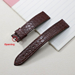 13 14 16mm 18mm 19mm 20mm Plonas mink&scaron;tas krokodilo odos dirželis Longines L4 L2 VC MIDO Cartier Sagtis su kai&scaron;čiu rudas mėlynas Laikrodžio dirželis width 22-18mm buckle