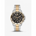 Michael Kors Didelis Everestas Padengtas Akmenukais Dvi spalvų Laikrodis MK7209 auksas