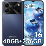 DOOGEE Note56Plus Andriod 16 Atrakintas telefonas, 48GB+256GB/2TB I&scaron;manusis telefonas, A&scaron;tuonių branduolių 6.56 HD+ 90Hz Mobilusis 6150mAh,50MP+8MP, Mobilusis telefonas 8.45mm Itin plonas violetinė