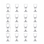 10ml/15ml 12 vnt. Spiritinių gėrimų taurė Viskiui Stiklinės Prabangi Baijiu taurė Gėrimų indai Skaidri Auk&scaron;ta Koja Vyno Stiklinė I&scaron;skirtinės Dovanos 12pcs