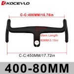 KOCEVLO K05 Pilnai anglies pluo&scaron;to Gravel Vienos dalies Integruotas Drop Bar su vidiniu laidų pravedimu ir tarpinėmis Integrated Road Handlebar K05