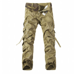 Cargo Pants Vyri&scaron;kos mados laisvalaikio kelnės Daugiaki&scaron;enės tiesios karinės kelnės 28