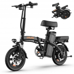 URLIFE-F1L 250W variklio be &scaron;epetėlių elektrinis paspirtukas suaugusiems ir paaugliams &ndash; 48V 7,5Ah nuimama baterija, puikiai tinka kelionėms mieste ir kasdieniam važiavimui juoda