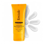 Foxtale Glow apsauginis kremas nuo saulės SPF 50 PA++++ su vitaminu C ir niacinamidu, In-Vivo testuotas, tinkamas jautriai odai, pagamintas su 100% naujos kartos filtrais, lengvas