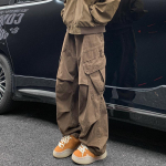 Pavasario Rudens Didelės Ki&scaron;enės Vyri&scaron;kos Kargo Kelnės Harajuku Laisvos Tiesaus Kirpimo Plačių Kojų Kelnės Plačios Kelnės Vyras Hip Hop Sportinės Kelnės M