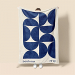 Morandi spalvos pledas Abstraktaus botaninio grafičio dizainas Skandinavi&scaron;kas minimalistinis sofos pledas Kavinės namų dvigubos paskirties 150cmx200cm