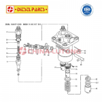 Dyzelinio variklio tiekimo vožtuvas K15, skirtas Bosch 9413610003 Zexel 140110-3620 ISUZU 8941450940 KUBOTA 1526151031 PFR įpur&scaron;kimo siurbliui 6PCS K15 140110-3620