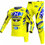 NAUJAS 2026 FXJ enduro motocross mar&scaron;kinėlių ir kelnių mx įrangos komplektas motociklininko drabužiai mtb carracing kostiumas Off Road įranga XXL - 38 geltona