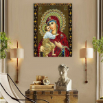 HUACAN Deimantinis Siuvinėjimas Religinis Kalnų kri&scaron;tolas Paveikslėliai Deimantinė tapyba Full Square Drill 20*30 cm