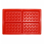 Silikoninės tortų formelės vaflių kepimo ma&scaron;inos vaikams vaflinių formelių silikoninių kepinių rinkinys Nelipnus kepimo rinkinys raudona