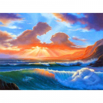 Deimantinės tapybos mėgėjai - Debesų formos apvalios deimantinės mozaikos paveikslėlių siuvinėjimo ra&scaron;tų siuvinėjimas 20X30CM