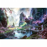 Deimantinė tapyba Apvalus deimantinis siuvinėjimo ra&scaron;tas Namų apdaila Deimantinė mozaika fantazijos peizažas 20X30CM