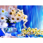 Deimantinis siuvinėjimas Daisy Flower 5D DIY Deimantinis paveikslas kryželiu kri&scaron;tolinio akmens mozaikos dekoravimas 20X30CM