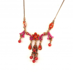 Les Tr&eacute;sors De Lily [D6065] - Collier 'Mulan' Rose Rouge raudona
