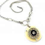 Les Tr&eacute;sors De Lily [E7028] - Collier Cr&eacute;ateur 'Babouchka' Beige Ivoire smėlis