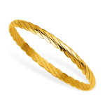 Altesse [F6963] - Bracelet plaqu&eacute; or 'Chor&eacute;graphie' dor&eacute; - 62 mm 5 mm