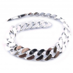 Les Tr&eacute;sors De Lily [L3831] - Gourmette Argent 'Maille Gourmette' 22 cm- 10 mm (rhodi&eacute;)