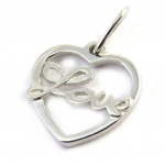 Altesse [M5005] - Pendentif argent 'Love' sidabras